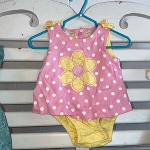 Specialty Baby 100% Cotton Pink and Yellow Polka Dot Kids Bodysuit